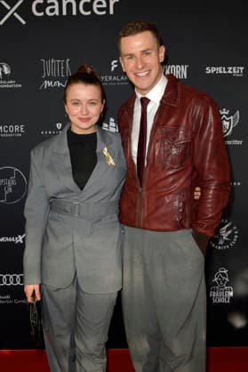 Julia Wiedemann und Lukas Sauer beim Charity-Event Cancel Cancer im Rahmen der Berlinale 2026 in der Fabrik 23. Berlin, 15.02.2026