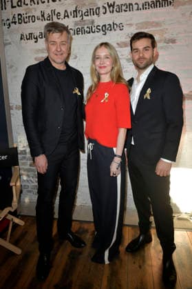 Marcus Mittermeier, Stefanie Stappenbeck und Lucas Reiber beim Charity-Event Cancel Cancer im Rahmen der Berlinale 2026 in der Fabrik 23. Berlin, 15.02.2026