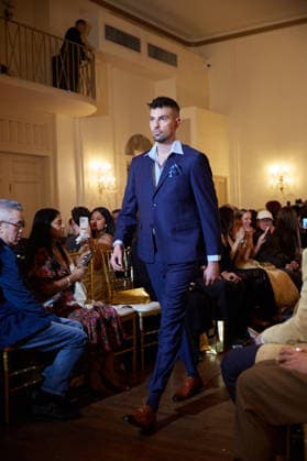 February 15, 2026, New York, New York, USA: A model walks the runway during the Diana Mahrach Couture FW26 show at New York Fashion Week in New York City. New York USA  - ZUMAs237 20260215_aap_s237_008 Copyright: xMarkxJ.xSullivanx