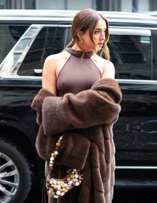 NYFW - Cult Gaia Outside Lola Indigo attends the Cult Gaia show suring the New York Fashion Week, NY on February 15, 2026. Photo by Charles Guerin ABACAPRESS.COM New York city NY United States  Copyright: xGuerinxCharles ABACAx
