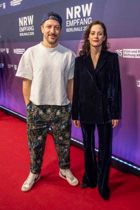 Fahri YardÄ±m und Anja Knauer zu Gast auf dem NRW Empfang auf der 76.Berlinale 2026 in der Vertretung des Landes Nordrhein-Westfalen beim Bund,am Sonntag 15.02.2026 in Berlin Berlin Deutschland