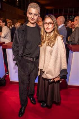 Fabian Grischkat mit Begleitung Frau zu Gast auf dem NRW Empfang auf der 76.Berlinale 2026 in der Vertretung des Landes Nordrhein-Westfalen beim Bund,am Sonntag 15.02.2026 in Berlin Berlin Deutschland