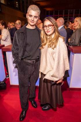 Fabian Grischkat mit Begleitung Frau zu Gast auf dem NRW Empfang auf der 76.Berlinale 2026 in der Vertretung des Landes Nordrhein-Westfalen beim Bund,am Sonntag 15.02.2026 in Berlin Berlin Deutschland