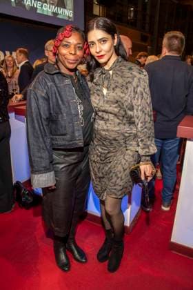 Dela Dabulamanzi und Pegah Ferydoni zu Gast auf dem NRW Empfang auf der 76.Berlinale 2026 in der Vertretung des Landes Nordrhein-Westfalen beim Bund,am Sonntag 15.02.2026 in Berlin Berlin Deutschland