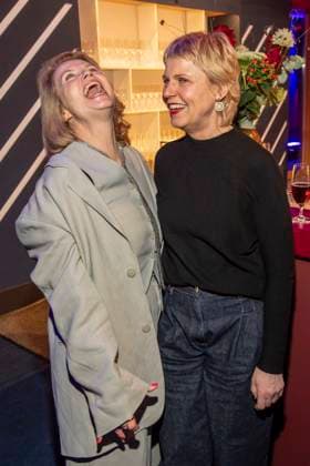 Annette Frier und Cordula Stratmann zu Gast auf dem NRW Empfang auf der 76.Berlinale 2026 in der Vertretung des Landes Nordrhein-Westfalen beim Bund,am Sonntag 15.02.2026 in Berlin Berlin Deutschland