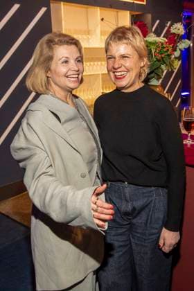 Annette Frier und Cordula Stratmann zu Gast auf dem NRW Empfang auf der 76.Berlinale 2026 in der Vertretung des Landes Nordrhein-Westfalen beim Bund,am Sonntag 15.02.2026 in Berlin Berlin Deutschland