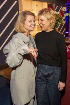 Annette Frier und Cordula Stratmann zu Gast auf dem NRW Empfang auf der 76.Berlinale 2026 in der Vertretung des Landes Nordrhein-Westfalen beim Bund,am Sonntag 15.02.2026 in Berlin Berlin Deutschland