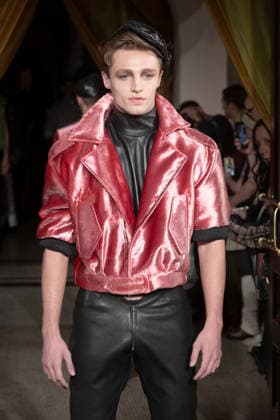 Zaldy - Runway - February 2026 New York Fashion Week, New York, USA - 15 Feb 2026 A model walks the runway at the Zaldy fashion show during New York Fashion Week at Hotel Chelsea on February 15, 2026 in New York City. New York United States Copyright: xRonxAdarx xSOPAxImagesx _radar_zaldy_20260215_03290