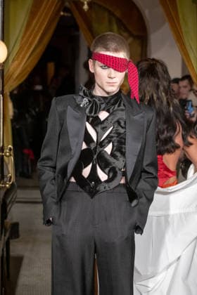 Zaldy - Runway - February 2026 New York Fashion Week, New York, USA - 15 Feb 2026 A model walks the runway at the Zaldy fashion show during New York Fashion Week at Hotel Chelsea on February 15, 2026 in New York City. New York United States Copyright: xRonxAdarx xSOPAxImagesx _radar_zaldy_20260215_03716