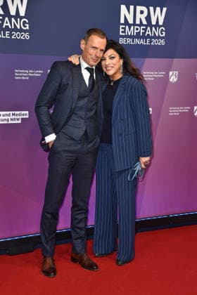 Michael Zechbauer mit Ehefrau Alice Brauner beim NRW-Empfang bei den 76. Internationalen Filmfestspielen in Berlin 150226