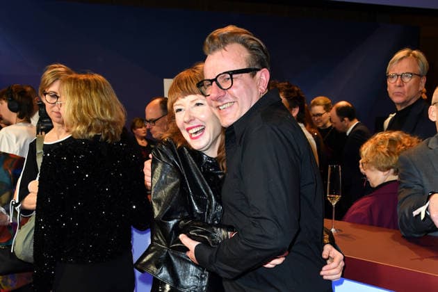 Sarah Bauerett und Ronald Kukulies beim NRW-Empfang bei den 76. Internationalen Filmfestspielen in Berlin 150226