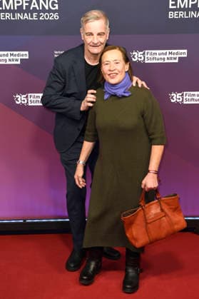 Heinrich Schafmeister mit Ehefrau Jutta Schafmeister beim 23. NRW Empfang des Landes NRW und der Film- und Medienstiftung NRW im Rahmen der Berlinale 2026 in der Vertretung des Landes Nordrhein-Westfalen. Berlin, 15.02.2026