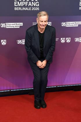 Heinrich Schafmeister beim 23. NRW Empfang des Landes NRW und der Film- und Medienstiftung NRW im Rahmen der Berlinale 2026 in der Vertretung des Landes Nordrhein-Westfalen. Berlin, 15.02.2026