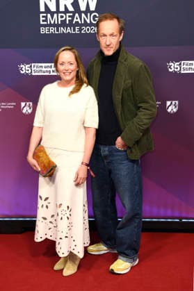 Silke Bodenbender und Stephan Kampwirth beim 23. NRW Empfang des Landes NRW und der Film- und Medienstiftung NRW im Rahmen der Berlinale 2026 in der Vertretung des Landes Nordrhein-Westfalen. Berlin, 15.02.2026