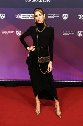 Cathy Hummels beim 23. NRW Empfang des Landes NRW und der Film- und Medienstiftung NRW im Rahmen der Berlinale 2026 in der Vertretung des Landes Nordrhein-Westfalen. Berlin, 15.02.2026
