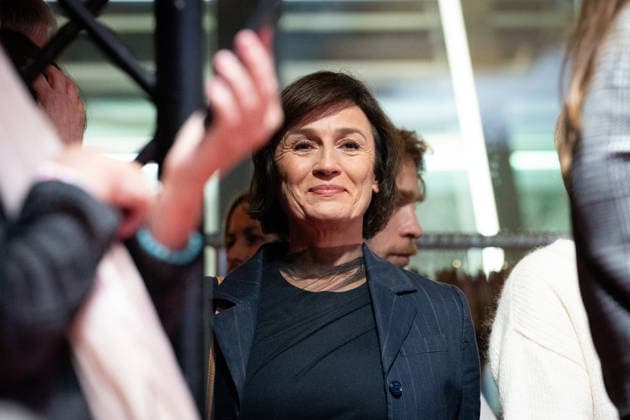 23. NRW-Empfang, Berlinale, Sandra Maischberger, Fernsehmoderatorin 23. NRW-Empfang, Berlinale, Landesvertretung, Berlin, Sandra Maischberger, Fernsehmoderatorin Berlin Berlin GER