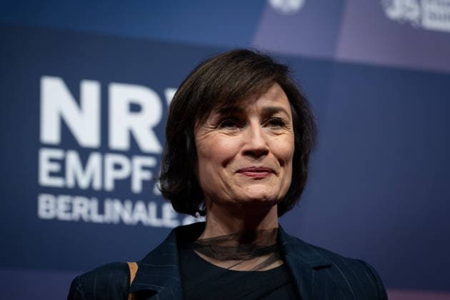23. NRW-Empfang, Berlinale, Sandra Maischberger, Fernsehmoderatorin 23. NRW-Empfang, Berlinale, Landesvertretung, Berlin, Sandra Maischberger, Fernsehmoderatorin Berlin Berlin GER