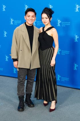 Photocall for We are all strangers , Grand Hyatt Berlin, Berlin, Germany Koh Jia Ler and Regene Lim poses at the Photocall for We are all strangers during Berlinale (Berlin Film Festival) at Grand Hyatt Berlin, Berlin, , Germany on 16 February 2026., Credit:Julie Edwards Avalon  Copyright: xJuliexEdwardsx xAvalonx 1075528276