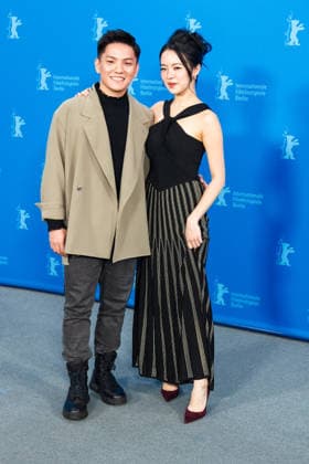 Photocall for We are all strangers , Grand Hyatt Berlin, Berlin, Germany Koh Jia Ler and Regene Lim poses at the Photocall for We are all strangers during Berlinale (Berlin Film Festival) at Grand Hyatt Berlin, Berlin, , Germany on 16 February 2026., Credit:Julie Edwards Avalon  Copyright: xJuliexEdwardsx xAvalonx 1075528280