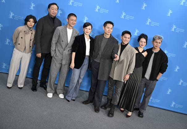 76th Berlin International Film Festival BERLIN, GERMANY - FEBRUARY 16: The cast and crew of the film Wo Men Bu Shi Mo Sheng Ren (We Are All Strangers) pose for a photo during the 76th International Berlin Film Festival (Berlinale) in Berlin, Germany on February 16, 2026. Halil Sagirkaya Anadolu Berlin Germany. Editorial use only. Please get in touch for any other usage.  Copyright: x2026xAnadoluxHalilxSagirkayax