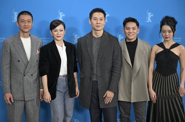 76th Berlin International Film Festival BERLIN, GERMANY - FEBRUARY 16: The cast and crew of the film Wo Men Bu Shi Mo Sheng Ren (We Are All Strangers) pose for a photo during the 76th International Berlin Film Festival (Berlinale) in Berlin, Germany on February 16, 2026. Halil Sagirkaya Anadolu Berlin Germany. Editorial use only. Please get in touch for any other usage.  Copyright: x2026xAnadoluxHalilxSagirkayax