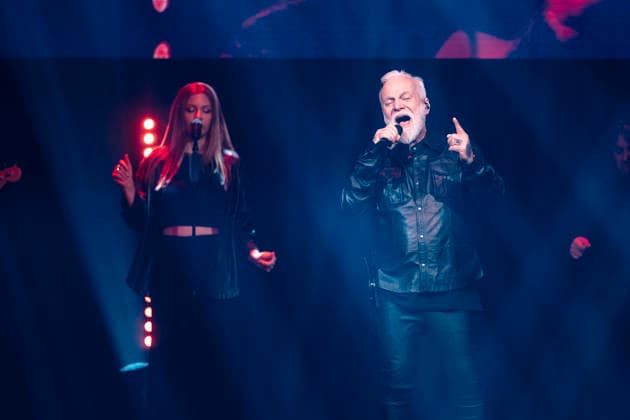 Nino de Angelo live bei einem Konzert seiner Irgendwann im Leben Live 2026 -Tour in der Messehalle. Erfurt, 15.03.2026