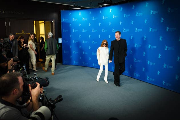 76. Berlinale, Die Blutgräfin Photocall Photocall forThe Blood Countess , Grand Hyatt Berlin, Berlin, Germany Isabelle Huppert and Lars Eidinger poses at the Photocall forThe Blood Countess during Berlinale (Berlin Film Festival) at Grand Hyatt Berlin, Berlin, , Germany on 16 February 2026., Credit:Julie Edwards Avalon  Copyright: xJuliexEdwardsx xAvalonx 1075559139