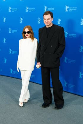 76. Berlinale, Die Blutgräfin Photocall Photocall forThe Blood Countess , Grand Hyatt Berlin, Berlin, Germany Isabelle Huppert and Lars Eidinger poses at the Photocall forThe Blood Countess during Berlinale (Berlin Film Festival) at Grand Hyatt Berlin, Berlin, , Germany on 16 February 2026., Credit:Julie Edwards Avalon  Copyright: xJuliexEdwardsx xAvalonx 1075559152