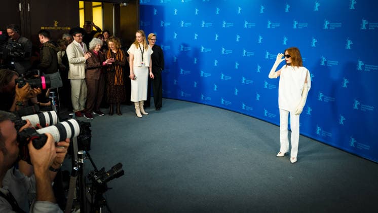 76. Berlinale, Die Blutgräfin Photocall Photocall forThe Blood Countess , Grand Hyatt Berlin, Berlin, Germany Isabelle Huppert poses at the Photocall forThe Blood Countess during Berlinale (Berlin Film Festival) at Grand Hyatt Berlin, Berlin, , Germany on 16 February 2026., Credit:Julie Edwards Avalon  Copyright: xJuliexEdwardsx xAvalonx 1075559157