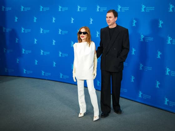 76. Berlinale, Die Blutgräfin Photocall Photocall forThe Blood Countess , Grand Hyatt Berlin, Berlin, Germany Isabelle Huppert and Lars Eidinger poses at the Photocall forThe Blood Countess during Berlinale (Berlin Film Festival) at Grand Hyatt Berlin, Berlin, , Germany on 16 February 2026., Credit:Julie Edwards Avalon  Copyright: xJuliexEdwardsx xAvalonx 1075559245