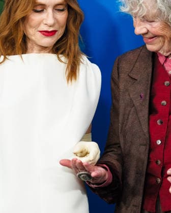 76. Berlinale, Die Blutgräfin Photocall Photocall forThe Blood Countess , Grand Hyatt Berlin, Berlin, Germany Isabelle Huppert and Ulrike Ottinger poses at the Photocall forThe Blood Countess during Berlinale (Berlin Film Festival) at Grand Hyatt Berlin, Berlin, , Germany on 16 February 2026., Credit:Julie Edwards Avalon  Copyright: xJuliexEdwardsx xAvalonx 1075559318