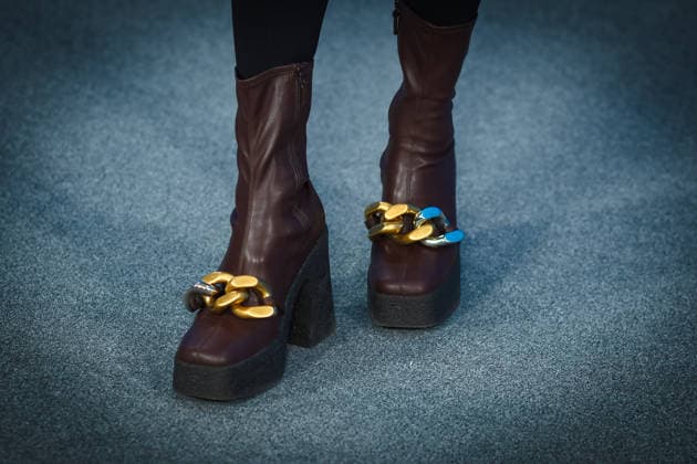 76. Berlinale, Die Blutgräfin Photocall Photocall forThe Blood Countess , Grand Hyatt Berlin, Berlin, Germany Maresi Riegner poses at the Photocall forThe Blood Countess during Berlinale (Berlin Film Festival) at Grand Hyatt Berlin, Berlin, , Germany on 16 February 2026. Fashion Detail - Shoes, Credit:Julie Edwards Avalon  Copyright: xJuliexEdwardsx xAvalonx 1075559385