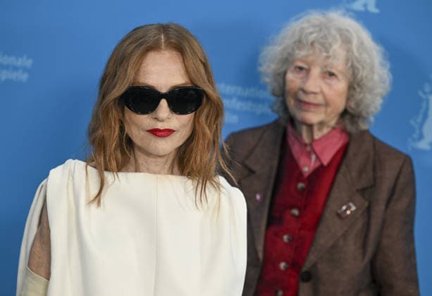 76th Berlin International Film Festival BERLIN, GERMANY – FEBRUARY 16: French actress Isabelle Huppert (L) and German director Ulrike Ottinger (R) pose for photographers during the 76th Berlin International Film Festival (Berlinale) in Berlin, Germany, on February 16, 2026. Halil Sagirkaya Anadolu Berlin Germany. Editorial use only. Please get in touch for any other usage.  Copyright: x2026xAnadoluxHalilxSagirkayax