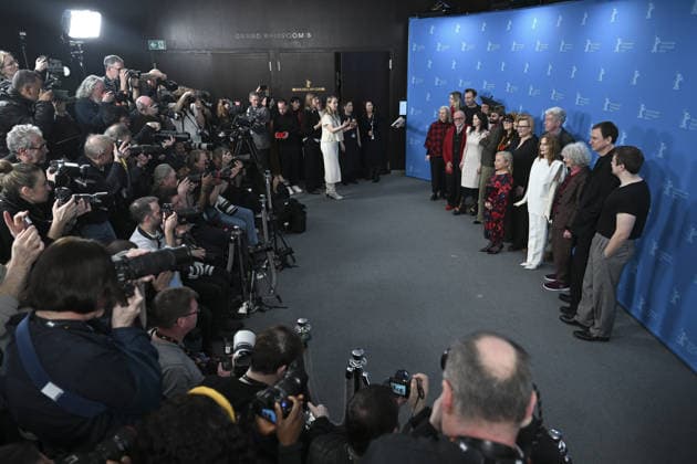 76th Berlin International Film Festival BERLIN, GERMANY – FEBRUARY 16: The cast and crew of Die Blutgrafin (The Blood Countess) pose for photographers during the 76th Berlin International Film Festival (Berlinale) in Berlin, Germany, on February 16, 2026. Halil Sagirkaya Anadolu Berlin Germany. Editorial use only. Please get in touch for any other usage.  Copyright: x2026xAnadoluxHalilxSagirkayax