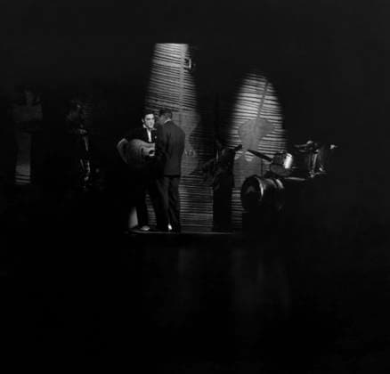RECORD DATE NOT STATED Elvis Presley with Ed Sullivan on The Ed Sullivan Show 1956 EDITORIAL USE ONLY  Copyright: xRoyxCummingsx