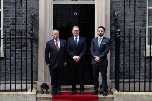 Jordan s King Abdullah II in London LONDON, UK - FEBRUARY 16: Jordan s King Abdullah II meets UK Prime Minister Keir Starmer at the Prime Minister’s Office on 10 Downing Street in London, United Kingdom on February 16, 2026. Jordan s Crown Prince Hussein bin Abdullah also attended the meeting. Rasid Necati Aslim Anadolu London United Kingdom. Editorial use only. Please get in touch for any other usage.  Copyright: x2026xAnadoluxRasidxNecatixAslimx