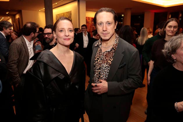 Anne Ratte Polle und Timo Jacobs bei der Verleihung vom Ritterorden fuer Kunst und Literatur im Rahmen der Berlinale Soiree Francaise du Cinema in der Franzoesischen Botschaft am 16.02.2026 in Berlin Berlinale Soiree Francaise 2026- Verleihung vom Chevalier Orden