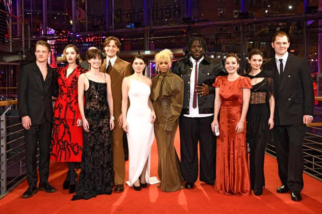 Joes Brauers, Danielle Galligan, Violet Braeckman, Lucas Englander, Fatlume Bunjaku, Cleo Diara, Salif Cisse, Sofia Tjelta Sydness, Tecla Insolia und Enno Trebs bei der Präsentation der European Shooting Stars 2026 auf der Berlinale 2026 76. Internationale Filmfestspiele Berlin im Berlinale Palast. Berlin, 16.02.2026