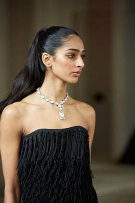 February 16, 2026, New York, New York, USA: A model walks the runway during the Veejay Floresca Fall Winter 26 show at New York Fashion Week in New York City. New York USA  - ZUMAs237 20260216_aap_s237_038 Copyright: xMarkxJ.xSullivanx
