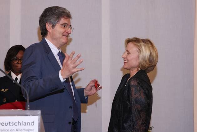 Berlin, Verleihung Ordre national de la Legion d honneur Ordre national de la LŽgion dÕhonneur Franois Delattre, Daniela Elstner Verleihung des âOrdre national de la LŽgion dÕhonneurÕ 2026, Französische Botschaft Berlin, Datum: 16.02.2026 Copyright: xEventpress Kratschx