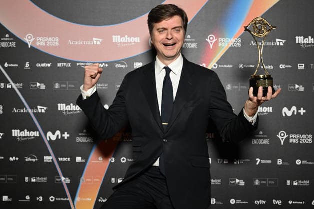Iris Awards 2026 Marc Giró receives the award for best entertainment program presenter at the Iris Awards 2026, February 16, 2026 in Madrid Spain IRIS AWARDS ACTORS TELEVISION José Madrid Madrid Madrid Spain  Copyright: xJosÃ xOlivax 7299205