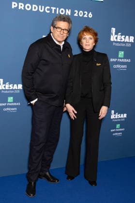 Diner Des Producteurs - Cesar 2026 Patrick Sobelman, Ariane Toscan du Plantier attends the Diner Des Producteurs - Producer s Dinner during Cesar 2026 at Hotel InterContinental Paris on February 16, 2026 in Paris, France. Photo by Nasser Berzane ABACAPRESS.COM Paris France  Copyright: xBerzanexNasser ABACAx