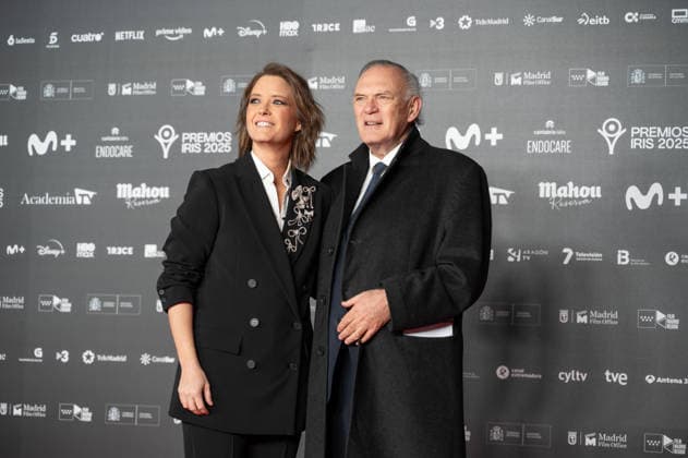 February 16, 2026, Madrid, Spain: Maria Casado and Pedro Piqueras attend the red carpet of the Iris Awards at the Teatro Real in Madrid. Madrid Spain  - ZUMAs197 20260216_aaa_s197_188 Copyright: xAtilanoxGarciax