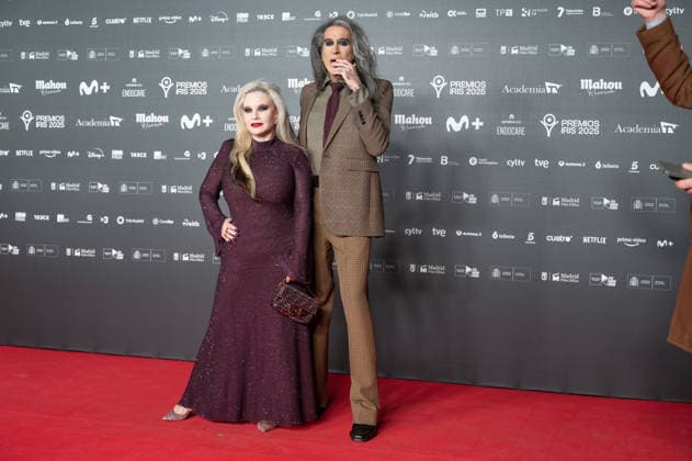 February 16, 2026, Madrid, Spain: Alaska and Mario Vaquerizo attend the red carpet of the Iris Awards at the Teatro Real in Madrid. Madrid Spain  - ZUMAs197 20260216_aaa_s197_201 Copyright: xAtilanoxGarciax