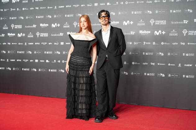 February 16, 2026, Madrid, Spain: Tony Grox and Lucy Calys attend the red carpet of the Iris Awards at the Teatro Real in Madrid. Madrid Spain - ZUMAs197 20260216_aaa_s197_230 Copyright: xAtilanoxGarciax