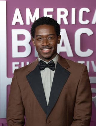 February 16, 2026, Los Angeles, California, United States: Damson Idris arrives on the red carpet of the American Black Film Festival at the SLS Hotel in Los Angeles California on Feb. 16, 2026. Los Angeles United States - ZUMAt169 20260216_zep_t169_011 Copyright: xConnorxTerryx