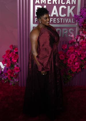 February 16, 2026, Los Angeles, California, United States: Wunmi Mosaku arrives on the red carpet of the American Black Film Festival at the SLS Hotel in Los Angeles California on Feb. 16, 2026. Los Angeles United States - ZUMAt169 20260216_zep_t169_022 Copyright: xConnorxTerryx