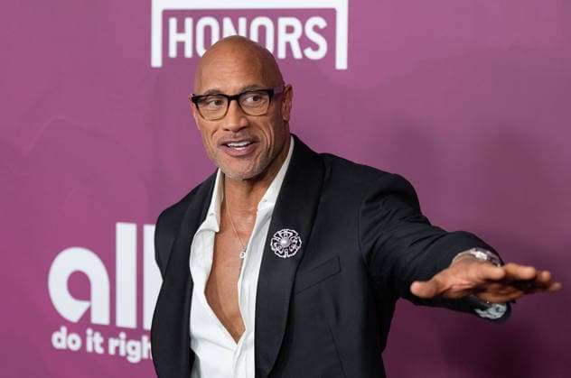 February 16, 2026, Los Angeles, California, United States: Dwayne Johnson arrives on the red carpet of the American Black Film Festival at the SLS Hotel in Los Angeles California on Feb. 16, 2026. Los Angeles United States - ZUMAt169 20260216_zep_t169_036 Copyright: xConnorxTerryx