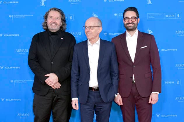 Guy Daleiden, Luc Frieden und Eric Thill bei der Premiere des Kinofilms Die Blutgräfin The Blood Countess bei der Premiere des Kinofilms auf der Berlinale 2026 76. Internationale Filmfestspiele Berlin im Zoo Palast. Berlin, 16.02.2026