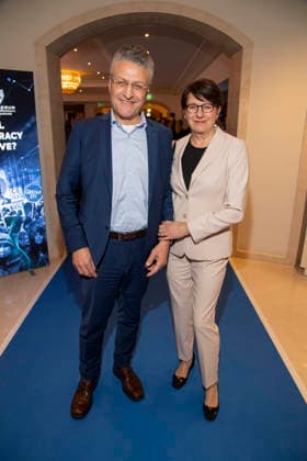 Lothar Wieler und Elke Wieler zu Gast bei der Cinema For Peace Gala 2026 im Hotel Adlon Kempinski am 16.02.2026 in Berlin Berlin Deutschland